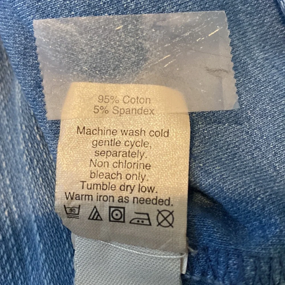Madewell Indigo Ink Color block 3/4 Sleeve Shirt / Top Size XS - Picture 10 of 10